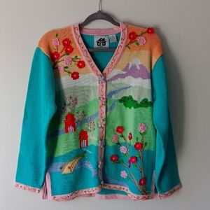 Storybook knits cardigan sweater new with tag size medium